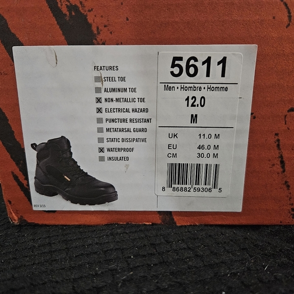 Worx Work Boots Mens construction steel toe - Picture 6 of 6